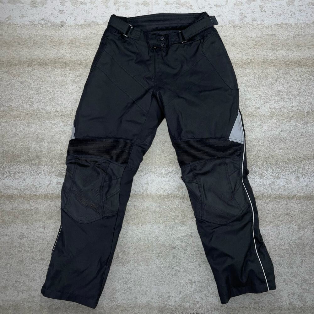 Vintage Y2K Tourmaster Motocross Pants 30x30 Baggy Wide Leg Fit Black with Pads